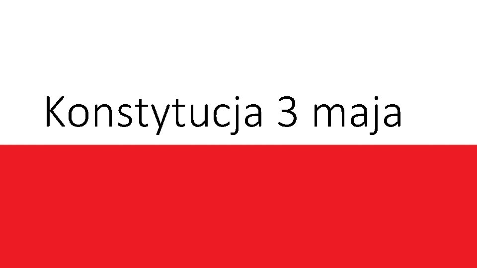 Konstytucja 3 maja 