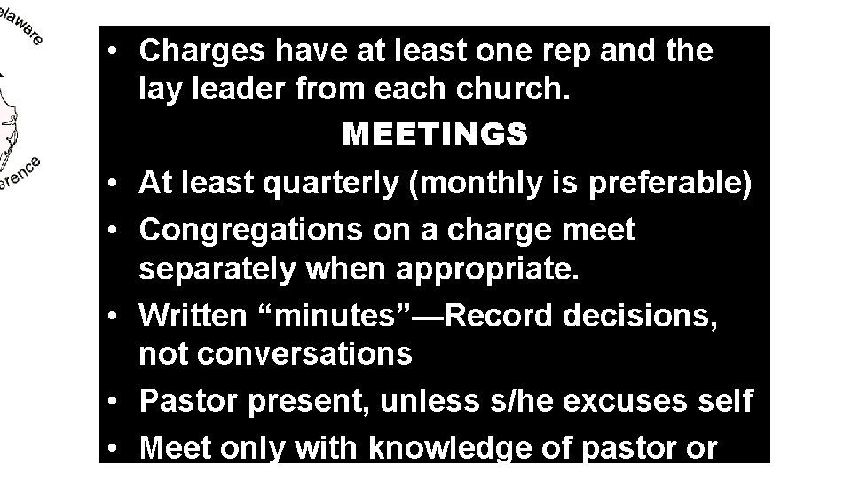 • Charges have at least one rep and the lay leader from each • Charges have at least one rep and the lay leader from each