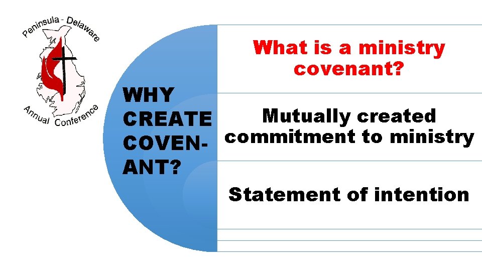 What is a ministry covenant? WHY Mutually created CREATE COVEN- commitment to ministry ANT? What is a ministry covenant? WHY Mutually created CREATE COVEN- commitment to ministry ANT?
