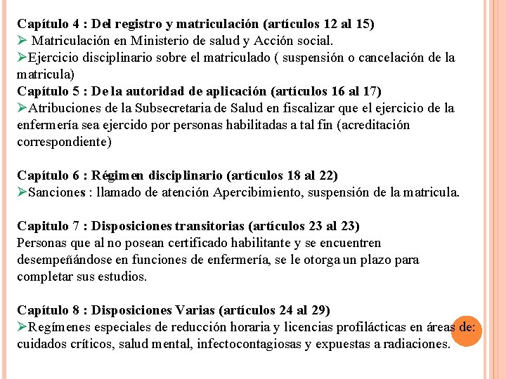 Capítulo 4 : Del registro y matriculación (artículos 12 al 15) Ø Matriculación en