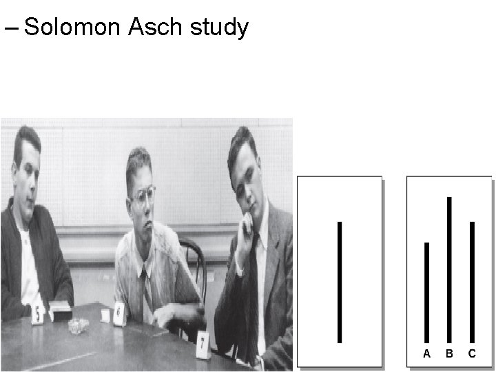 – Solomon Asch study 
