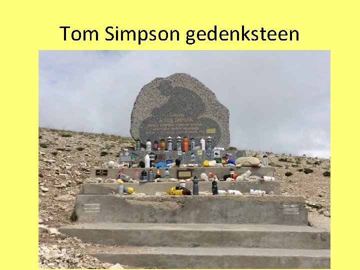 Tom Simpson gedenksteen 