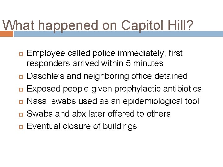 What happened on Capitol Hill? Employee called police immediately, first responders arrived within 5