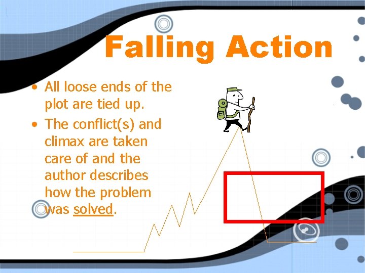 Falling Action • All loose ends of the plot are tied up. • The