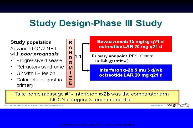 Study Design-Phase III Study Presented By Diane Reidy at 2015 ASCO Annual Meeting 