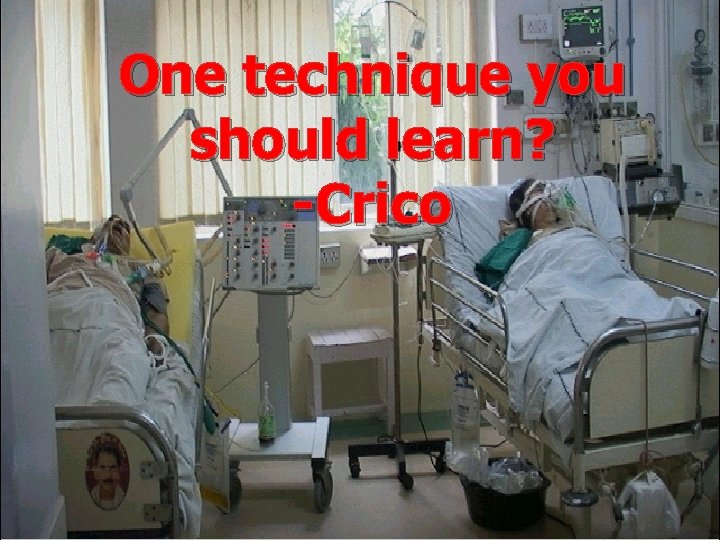 One technique you should learn? -Crico 