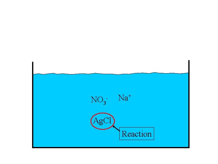 NO 3 - Na+ Ag. Cl Reaction 
