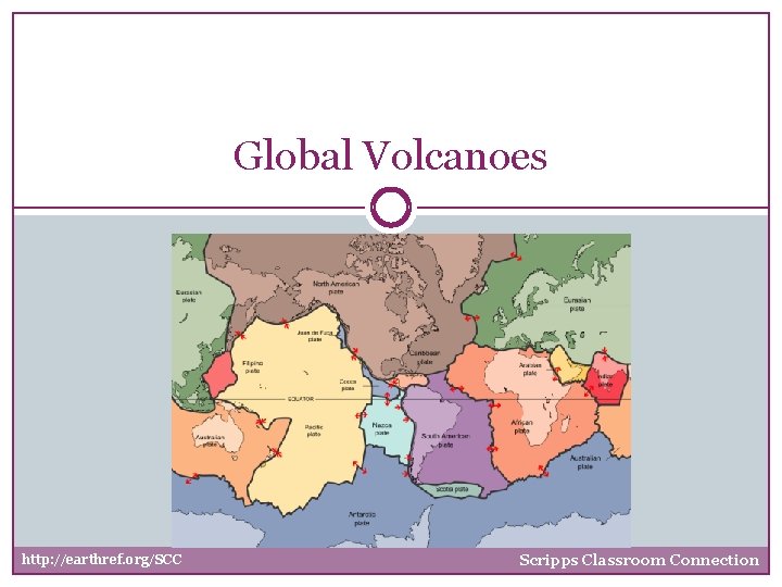 Global Volcanoes http: //earthref. org/SCC Scripps Classroom Connection 