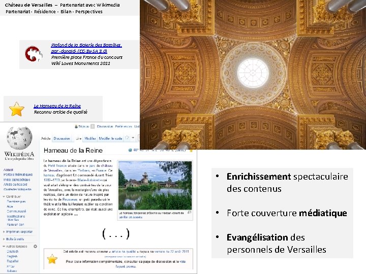 Château de Versailles – Partenariat avec Wikimedia Partenariat - Résidence - Bilan - Perspectives