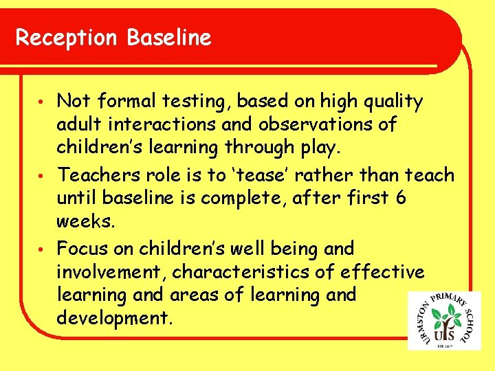 Welcome to Reception Growing together Empowered to be