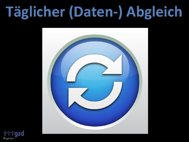 Täglicher (Daten-) Abgleich gzd 2014 