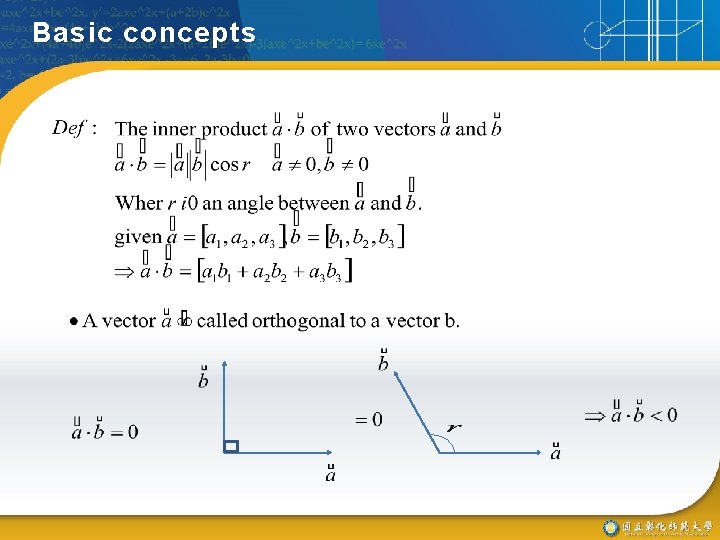 Basic concepts 