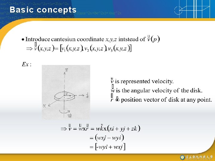 Basic concepts 