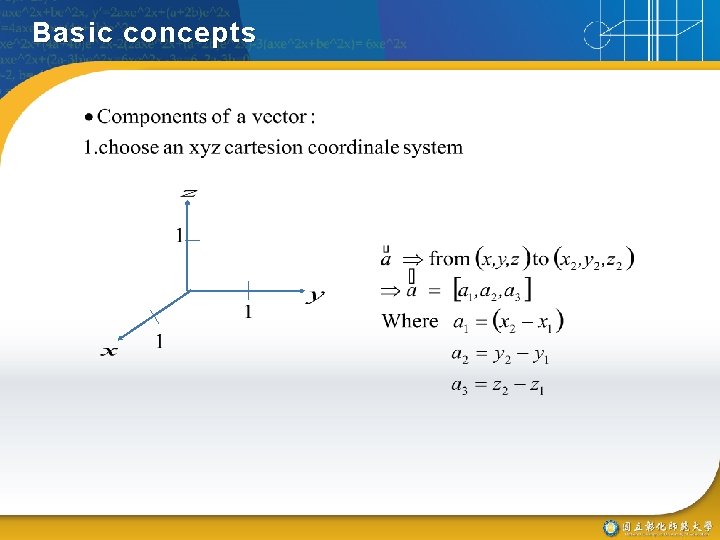 Basic concepts 