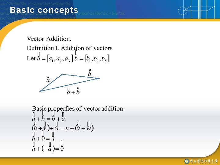 Basic concepts 