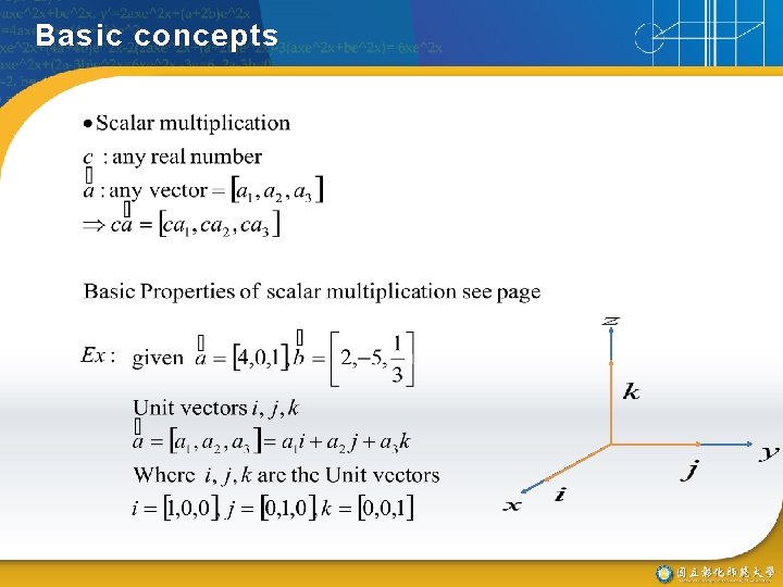 Basic concepts 