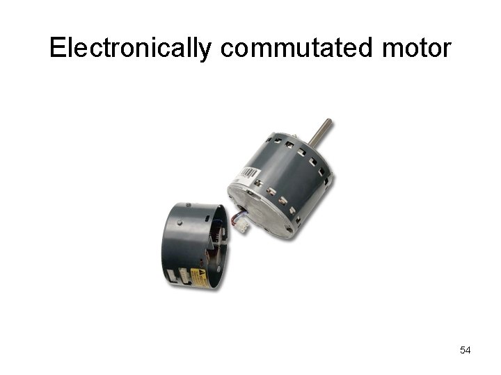 Electronically commutated motor 54 