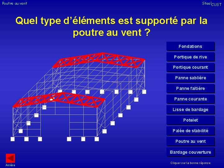 Poutre au vent Steel. CUST Quel type d’éléments est supporté par la poutre au Poutre au vent Steel. CUST Quel type d’éléments est supporté par la poutre au