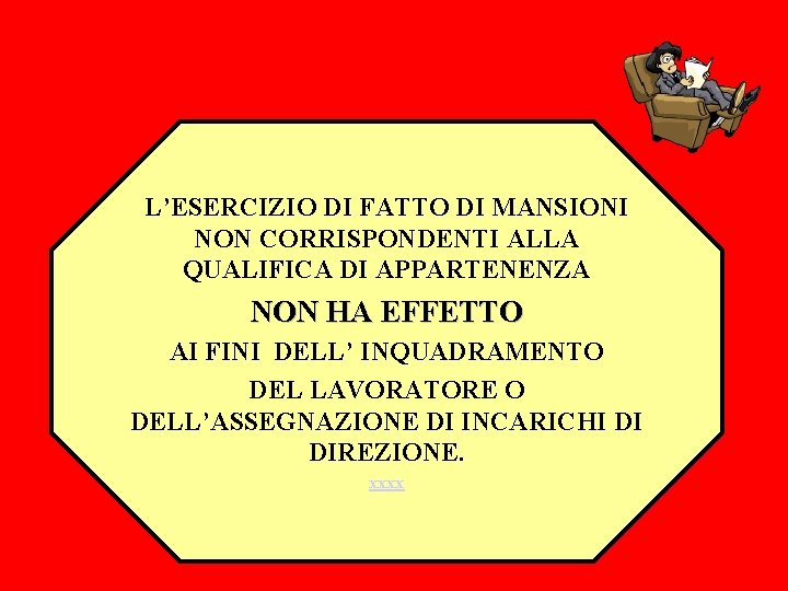 L’ESERCIZIO DI FATTO DI MANSIONI NON CORRISPONDENTI ALLA QUALIFICA DI APPARTENENZA NON HA EFFETTO