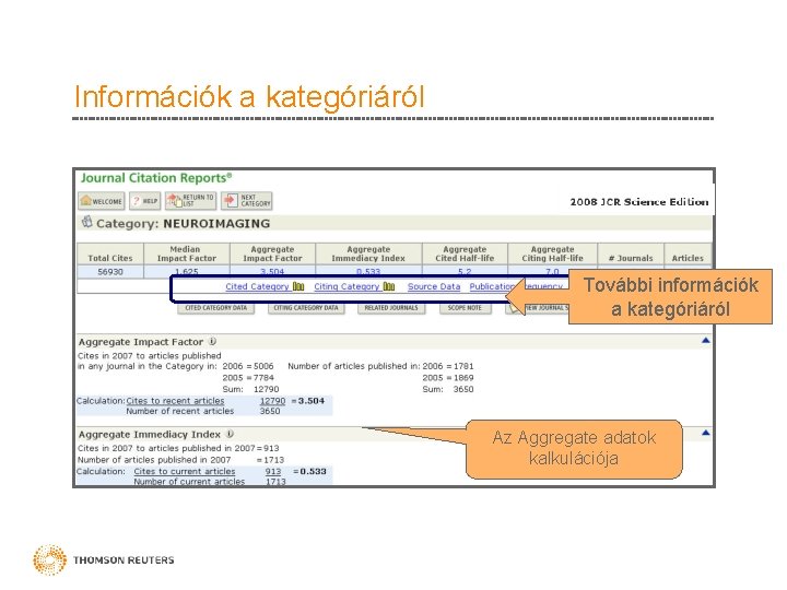 Információk a kategóriáról További információk a kategóriáról Az Aggregate adatok kalkulációja 