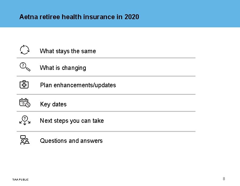 Aetna retiree health insurance in 2020 What stays the same What is changing Plan