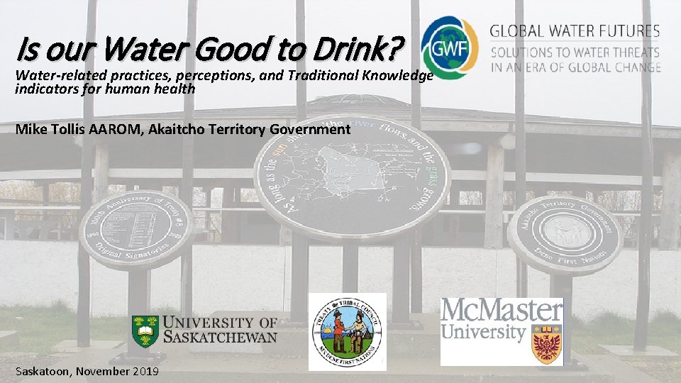 Is our Water Good to Drink? Water-related practices, perceptions, and Traditional Knowledge indicators for