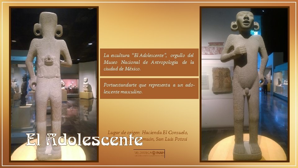 La escultura “El Adolescente”, orgullo del Museo Nacional de Antropología de la ciudad de