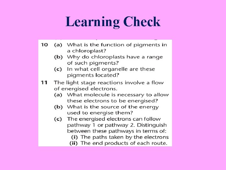 Learning Check 