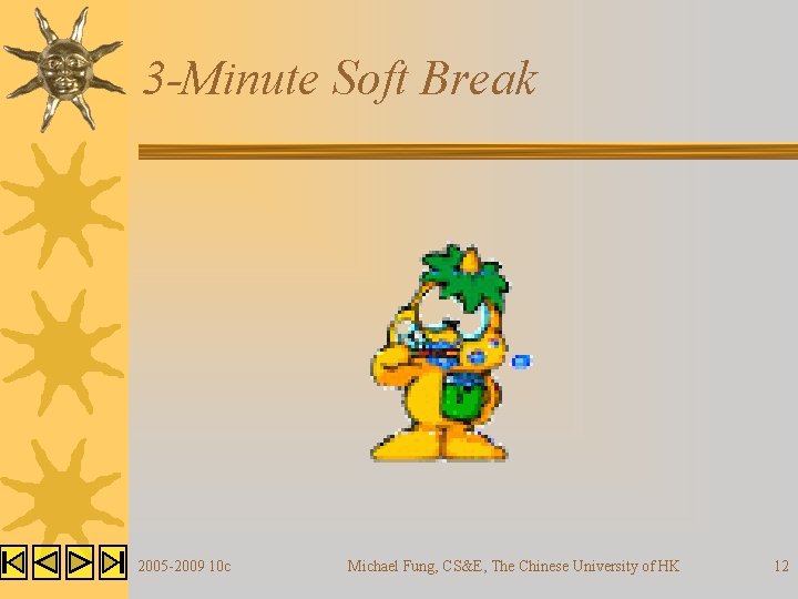 3 -Minute Soft Break 2005 -2009 10 c Michael Fung, CS&E, The Chinese University 3 -Minute Soft Break 2005 -2009 10 c Michael Fung, CS&E, The Chinese University