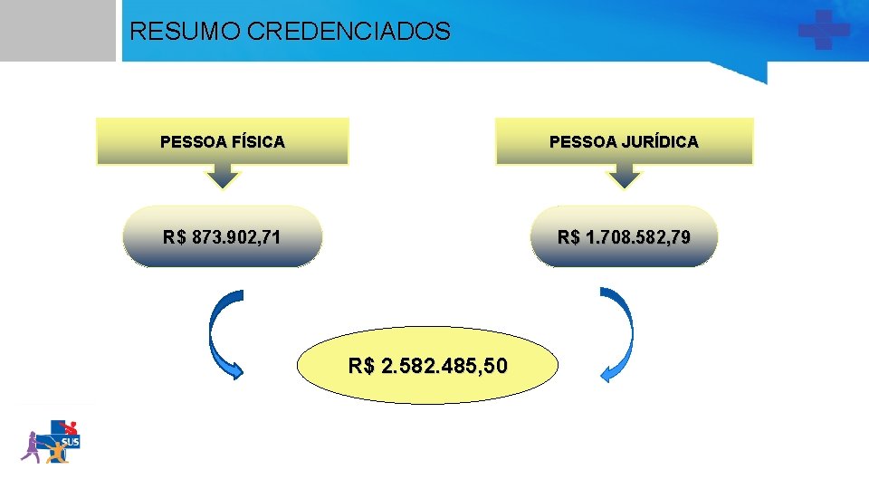 RESUMO CREDENCIADOS PESSOA FÍSICA PESSOA JURÍDICA R$ 873. 902, 71 R$ 1. 708. 582,