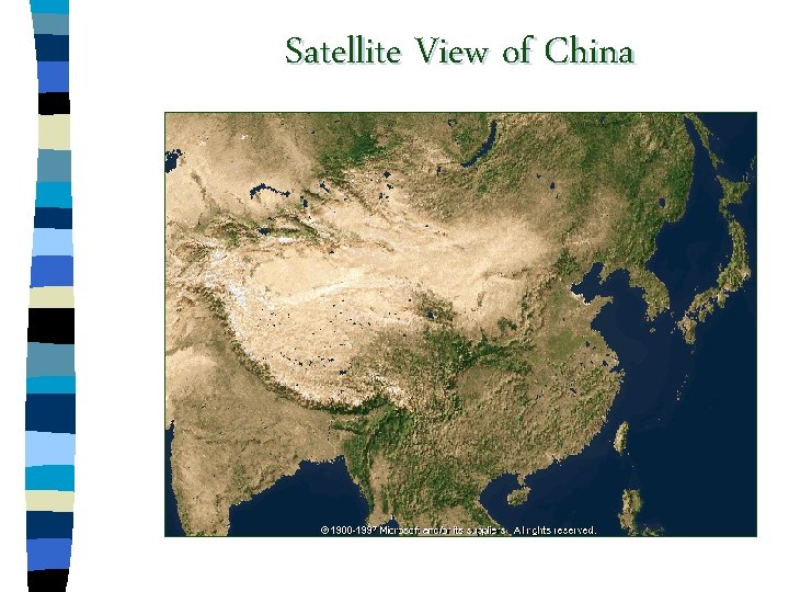 Satellite View of China 