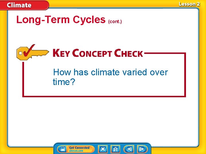 Long-Term Cycles (cont. ) How has climate varied over time? 