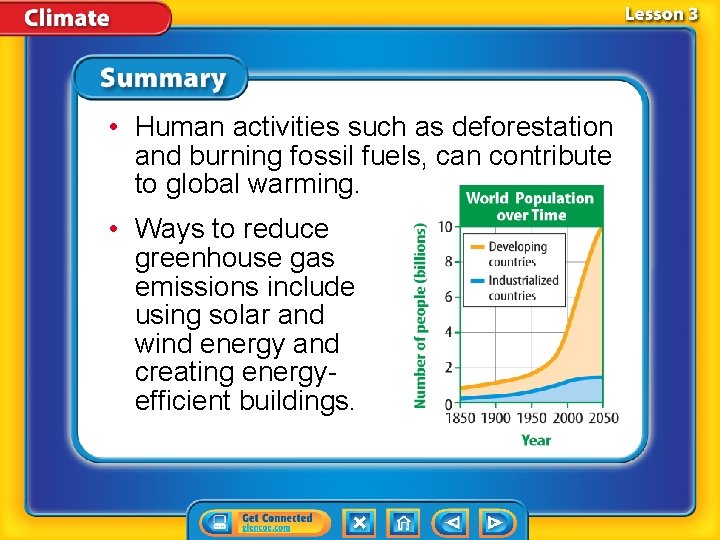  • Human activities such as deforestation and burning fossil fuels, can contribute to