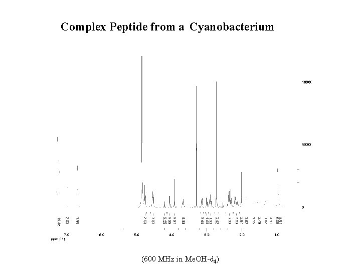 Complex Peptide from a Cyanobacterium (600 MHz in Me. OH-d 4) 