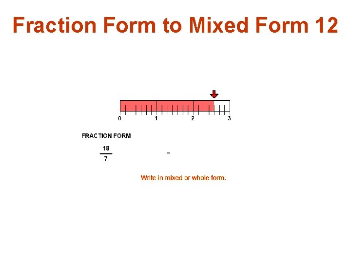 Fraction Form to Mixed Form 12 