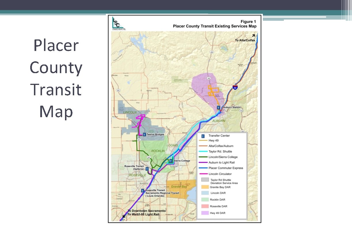 Placer County Transit Map 