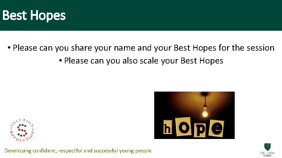 Best Hopes • Please can you share your name and your Best Hopes for