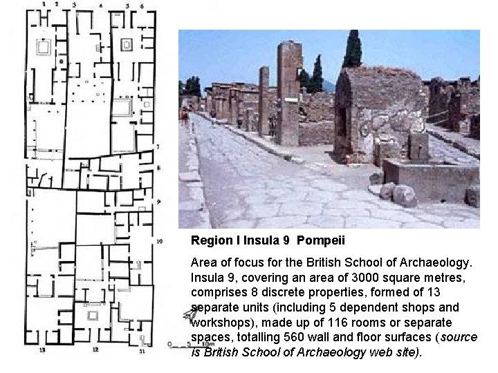 Region I Insula 9 Pompeii Area of focus for the British School of Archaeology.