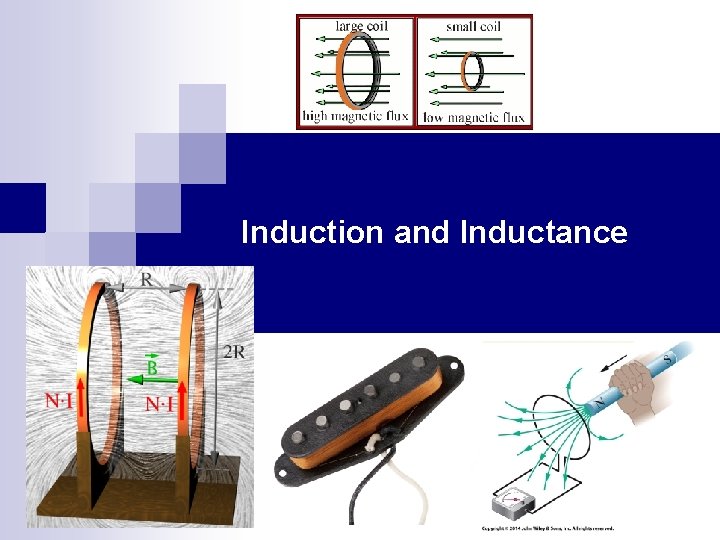 Induction and Inductance Copyright © by Holt, Rinehart and Winston. All rights reserved. 