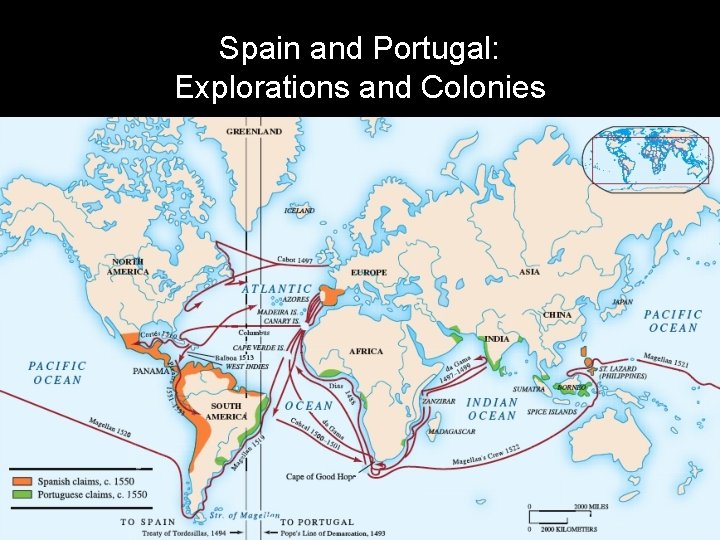 Spain and Portugal: Explorations and Colonies 