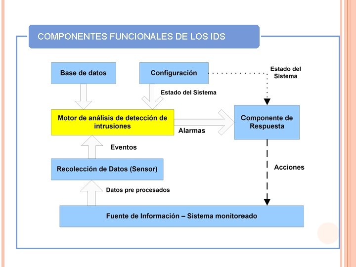 COMPONENTES FUNCIONALES DE LOS IDS 