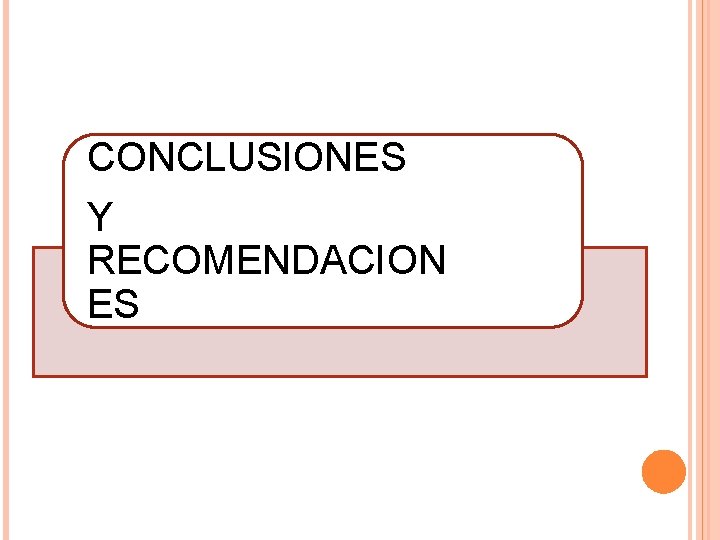 CONCLUSIONES Y RECOMENDACION ES 