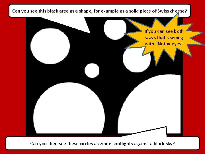 Can you see this black area as a shape, for example as a solid