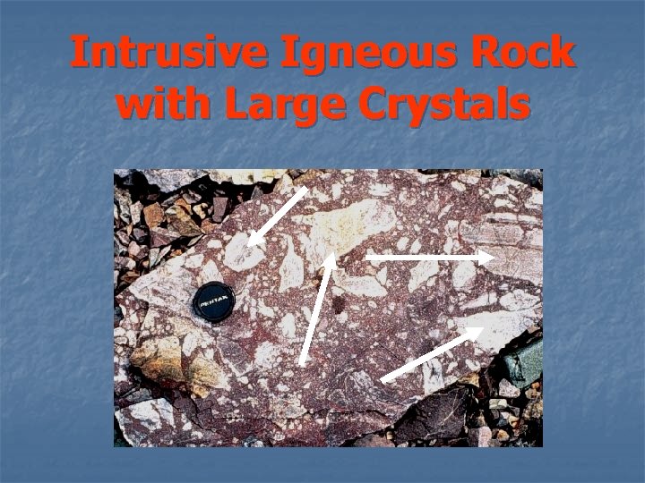 Intrusive Igneous Rock with Large Crystals 