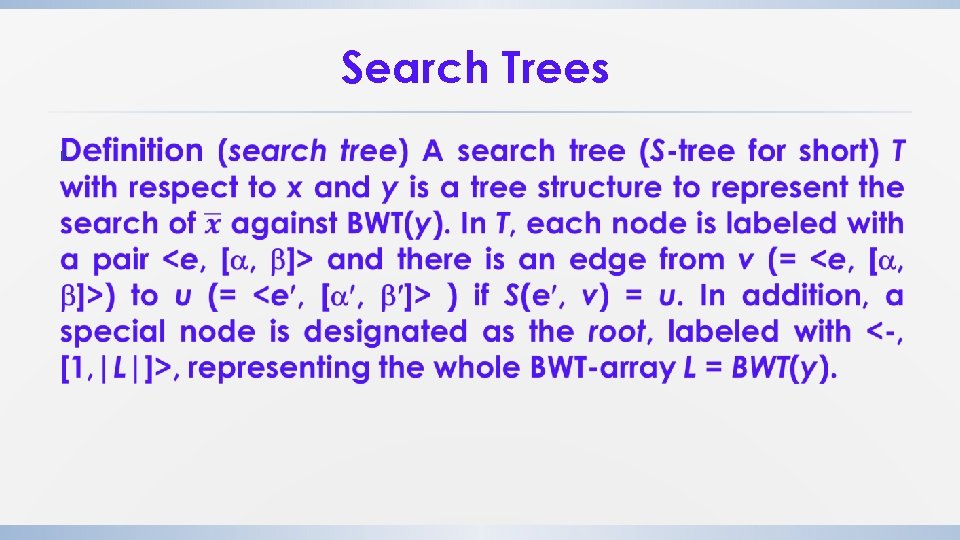 Search Trees ß Search Trees ß