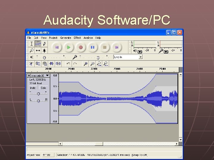 Audacity Software/PC 