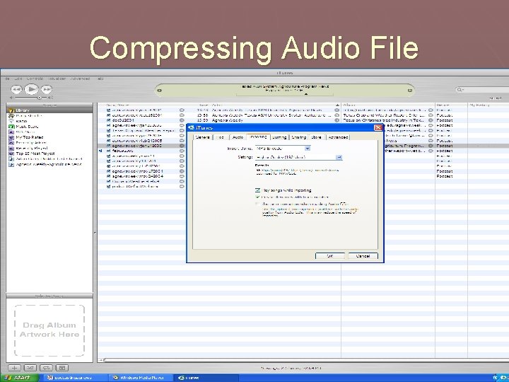 Compressing Audio File 