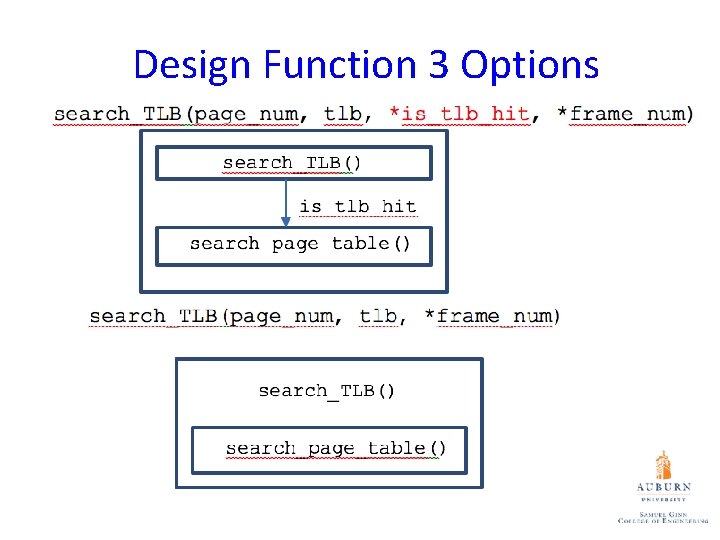 Design Function 3 Options 