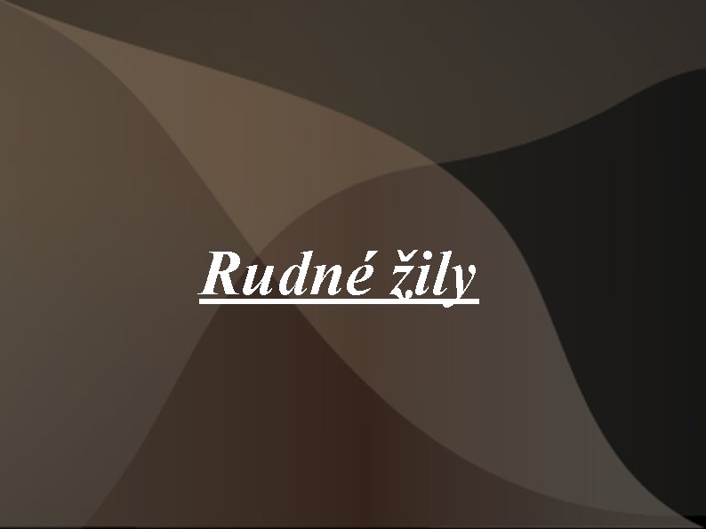 Rudné žily 