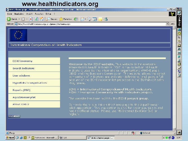 www. healthindicators. org IPAG-11 RR Dorsopathien 